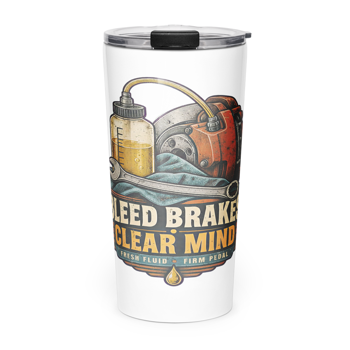 Bleed Brakes Clear Mind 20 oz Tumbler product mockup