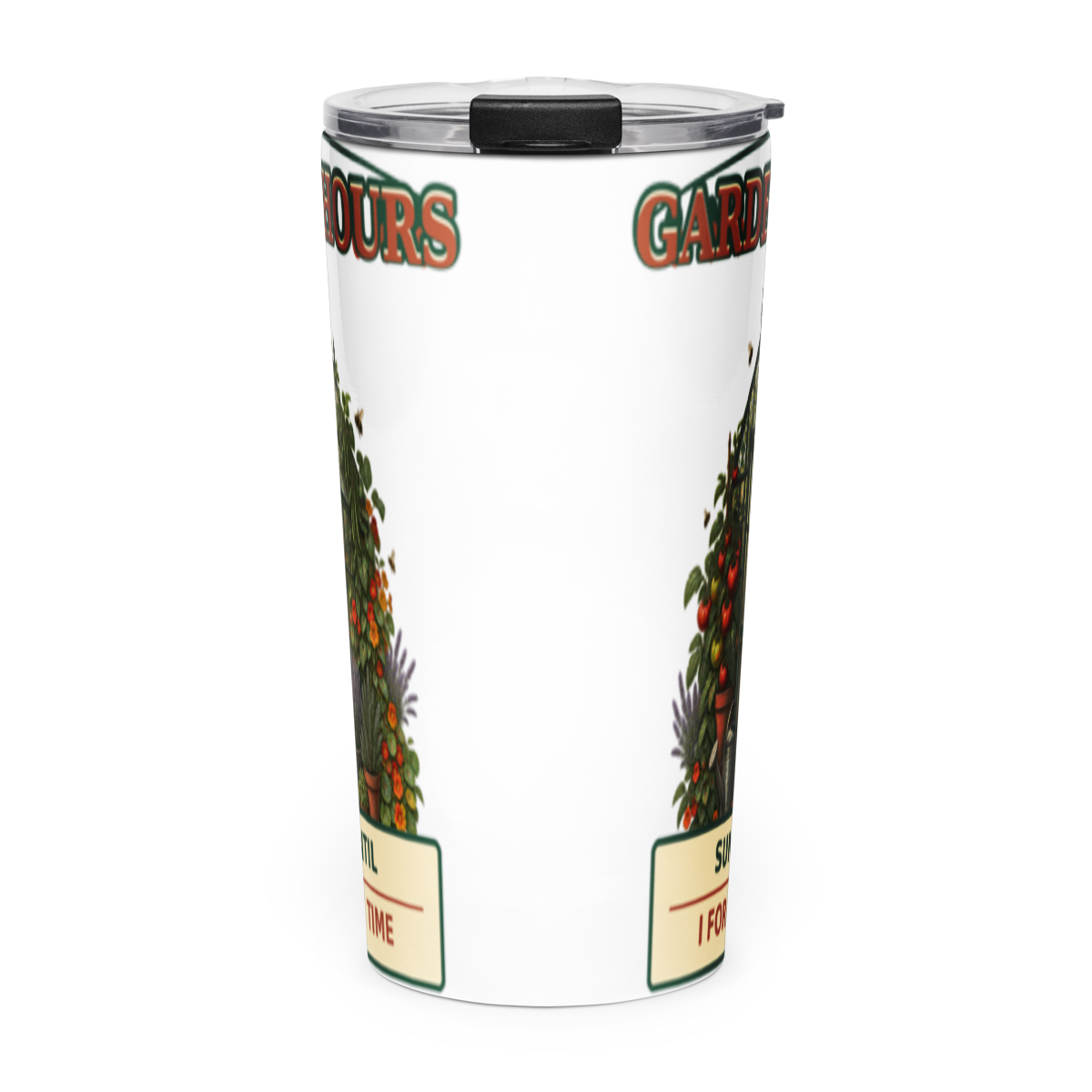 Garden Hours Greenhouse 20 oz Tumbler product mockup