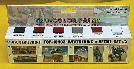 Tru-Color Weathering Paint Set number 3 TCP-10403