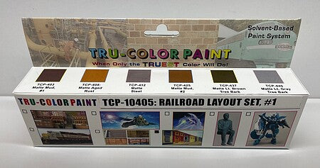 Tru-Color Railroad Layout Paint Set #1 – TCP-10405