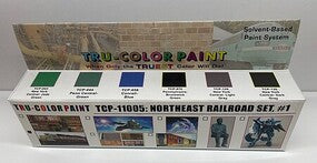 Tru-Color Northeast Railroad Set #1 (6 Colors) 1oz Bottles — exact Tru-Color Paint product image