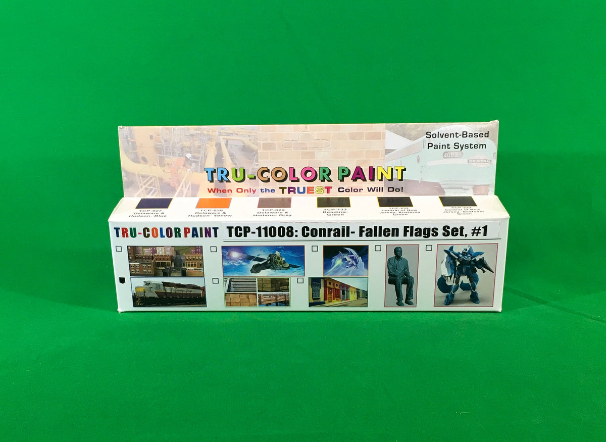 Tru-Color Paint TCP-11008 Conrail Fallen Flags Set #1, front of package