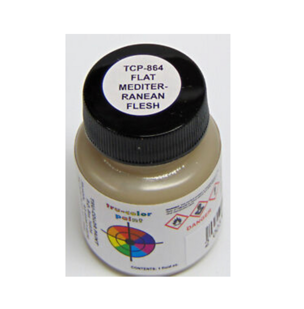 Tru-Color Flat Mediterranean Flesh Brushable 1oz
