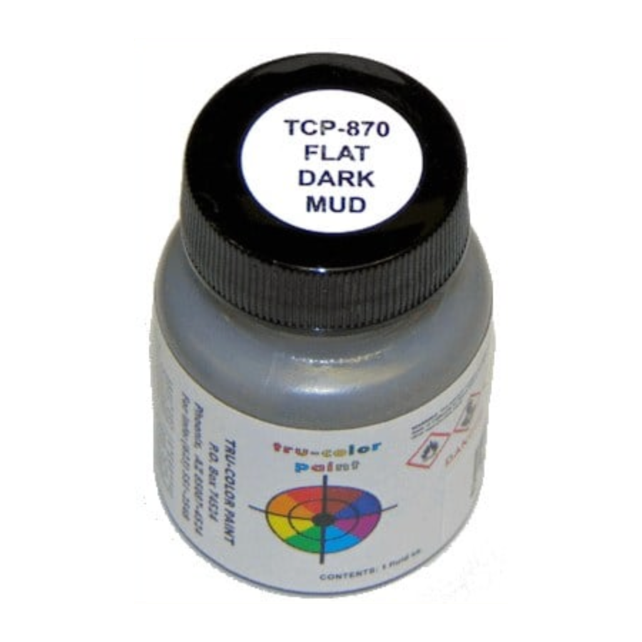 Tru-Color Flat Dark Mud Brushable 1oz– product image