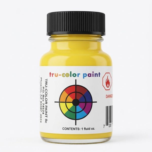 Tru-Color Paint 9394 Railroad Color Acrylic Paints for 3D Printed Plastic Models 1oz, Progress Rail Yellow