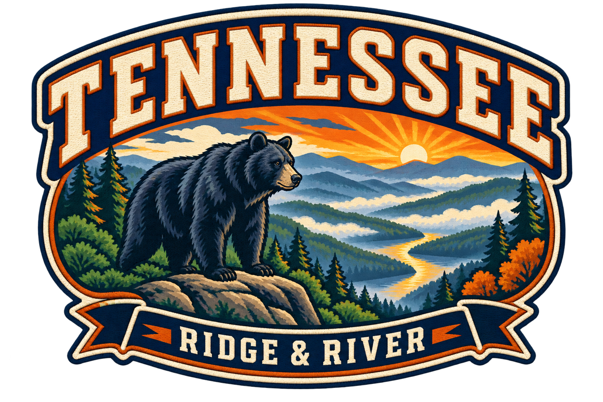 Tennessee heritage badge embroidery artwork