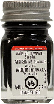 Testors 1149TT Flat Black Enamel Paint - 0.25 oz - product image