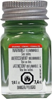 Testors Flat Green enamel paint 1/4 oz 1164TT