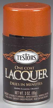 Testors Flaming Orange lacquer paint 1840MT