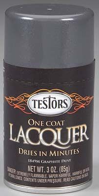 Testors Graphite Dust One Coat Lacquer Spray – 1849MT