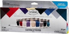 Testors Auto & Truck Finishing Acrylic Paint Set (9 Colors) — exact product view