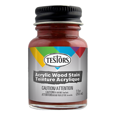 Testors CreateFX 79406 Mahogany acrylic wash 1 fl oz bottle