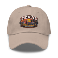 Texas embroidered dad hat in Stone