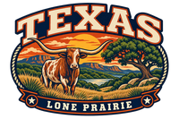 Texas heritage badge embroidery artwork