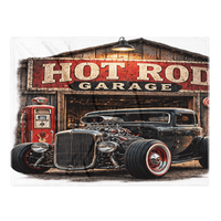 Hot Rod Garage Blown Coupe Throw Blanket product mockup 2