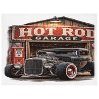 Hot Rod Garage Blown Coupe Throw Blanket product mockup