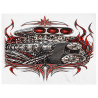Supercharged V8 Pinstripe Throw Blanket product mockup