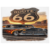 Route 66 Flame Cruiser Throw Blanket product mockup