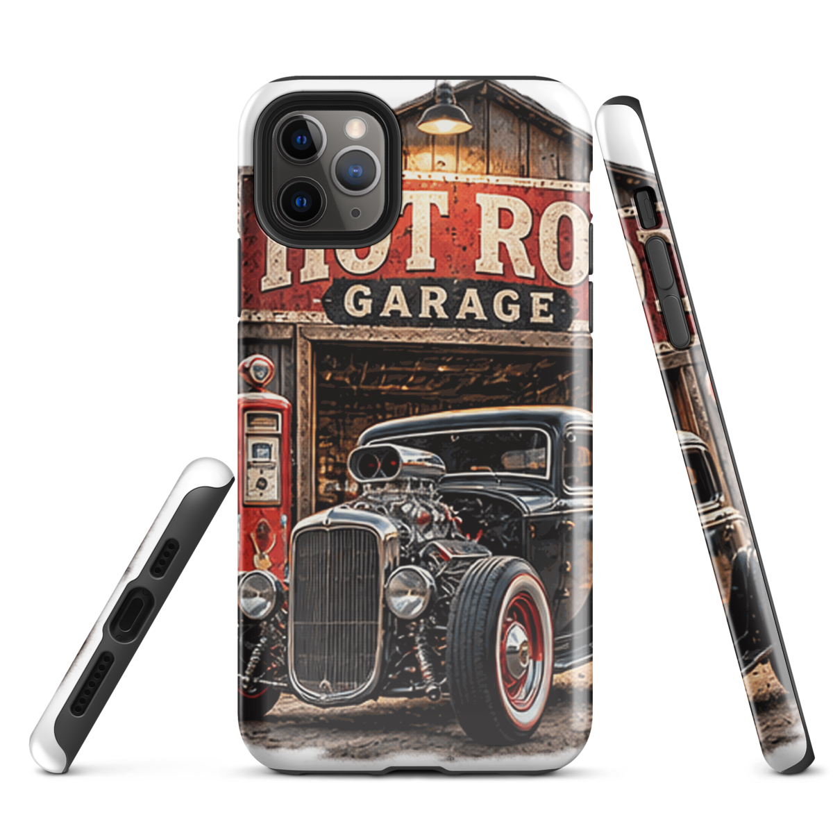 Hot Rod Garage Blown Coupe Tough iPhone Case product mockup
