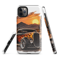 Desert Sunset Flame Coupe Tough iPhone Case product mockup