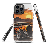Desert Sunset Flame Coupe Tough iPhone Case product mockup 3