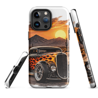 Desert Sunset Flame Coupe Tough iPhone Case product mockup 5