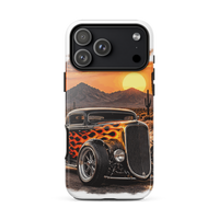 Desert Sunset Flame Coupe Tough iPhone Case product mockup 7