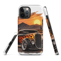 Desert Sunset Flame Coupe Tough iPhone Case product mockup 2