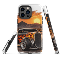 Desert Sunset Flame Coupe Tough iPhone Case product mockup 4