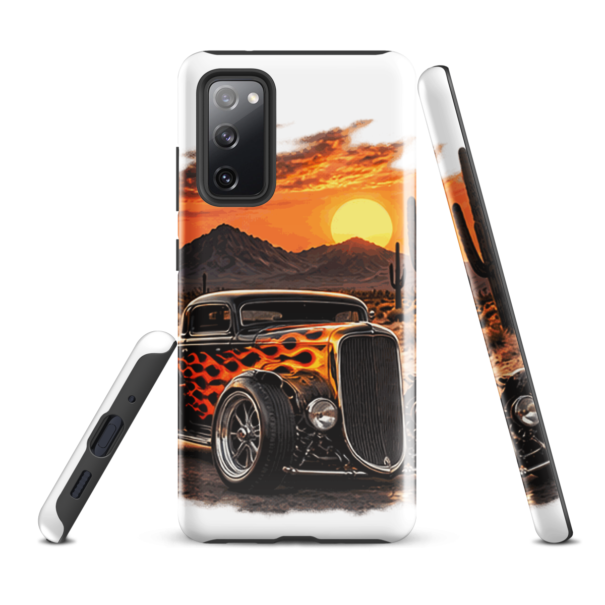 Desert Sunset Flame Coupe Tough Samsung Case product mockup 2