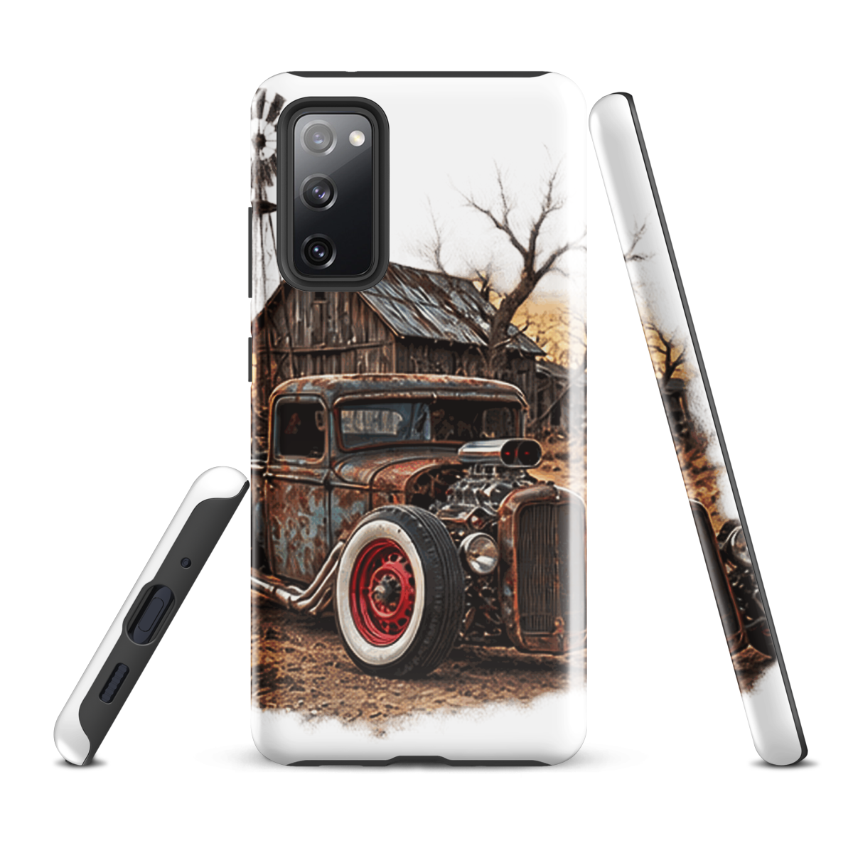 Rust and Thunder Rat Rod Pickup Tough Samsung Case product mockup 2