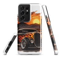 Desert Sunset Flame Coupe Tough Samsung Case product mockup 3