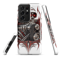 Supercharged V8 Pinstripe Tough Samsung Case product mockup 3