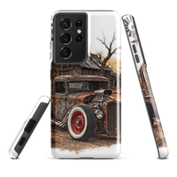 Rust and Thunder Rat Rod Pickup Tough Samsung Case product mockup 3