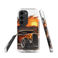 Desert Sunset Flame Coupe Tough Samsung Case product mockup 5