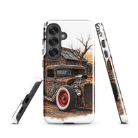 Rust and Thunder Rat Rod Pickup Tough Samsung Case product mockup 7