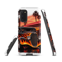 Neon Diner Flame Coupe Tough Samsung Case product mockup