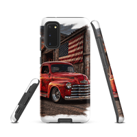 Barn Flag Red Hot Rod Pickup Tough Samsung Case product mockup