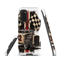 Number 32 Checkered Roadster Tough Samsung Case product mockup
