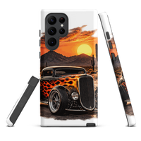Desert Sunset Flame Coupe Tough Samsung Case product mockup 4