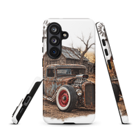 Rust and Thunder Rat Rod Pickup Tough Samsung Case product mockup 8