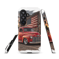 Barn Flag Red Hot Rod Pickup Tough Samsung Case product mockup 8