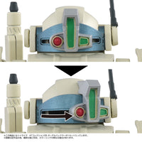 TOYRISE AT Collection 05 Odelbackler GN196 1:48 action figure, sliding head camera mechanism shown in two positions. Manufacturer prototype image.