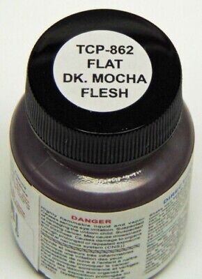 Tru-Color 862 Flat Dark Mocha Flesh Brushable Paint – 1 oz