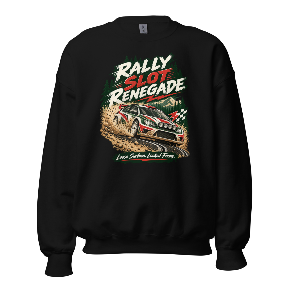 Rally Slot Renegade Unisex Sweatshirt product mockup