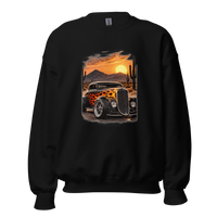 Desert Sunset Flame Coupe Unisex Sweatshirt product mockup 4