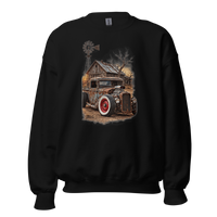 Rust and Thunder Rat Rod Pickup Unisex Sweatshirt product mockup 4