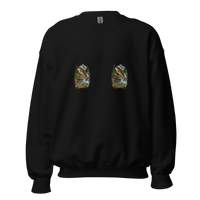 Backcountry Brook Trout Fishing Unisex Sweatshirt product mockup 4