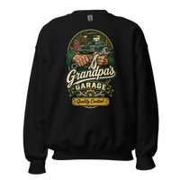 Grandpa's Garage Quality Control T-Shirt – Mechanic Gift Unisex Sweatshirt product mockup 4