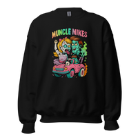 Muncle Mikes Hot Rod and Rat Rod Shirt Mayhem! Monster Rods! (016) Unisex Sweatshirt product mockup 4